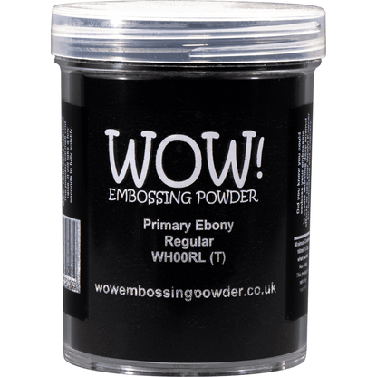 WOW! Embossing Powder Large Jar - Primary Ebony