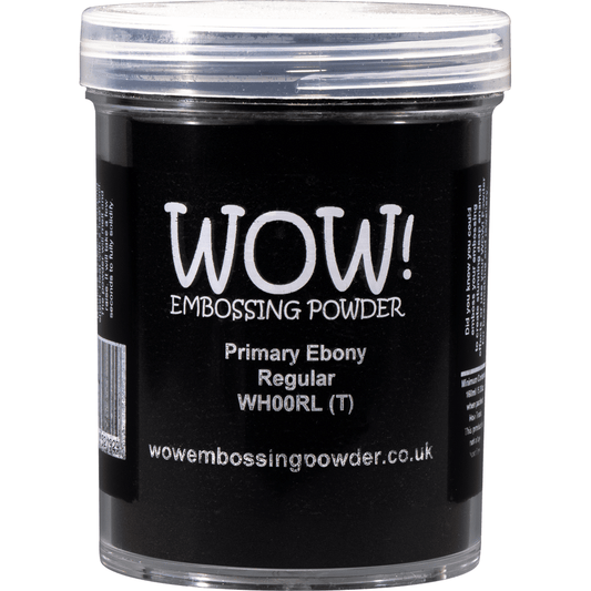 WOW! Embossing Powder Large Jar - Primary Ebony