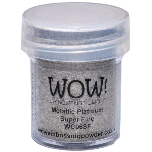 WOW! Embossing Powder - Metallic Platinum Super Fine